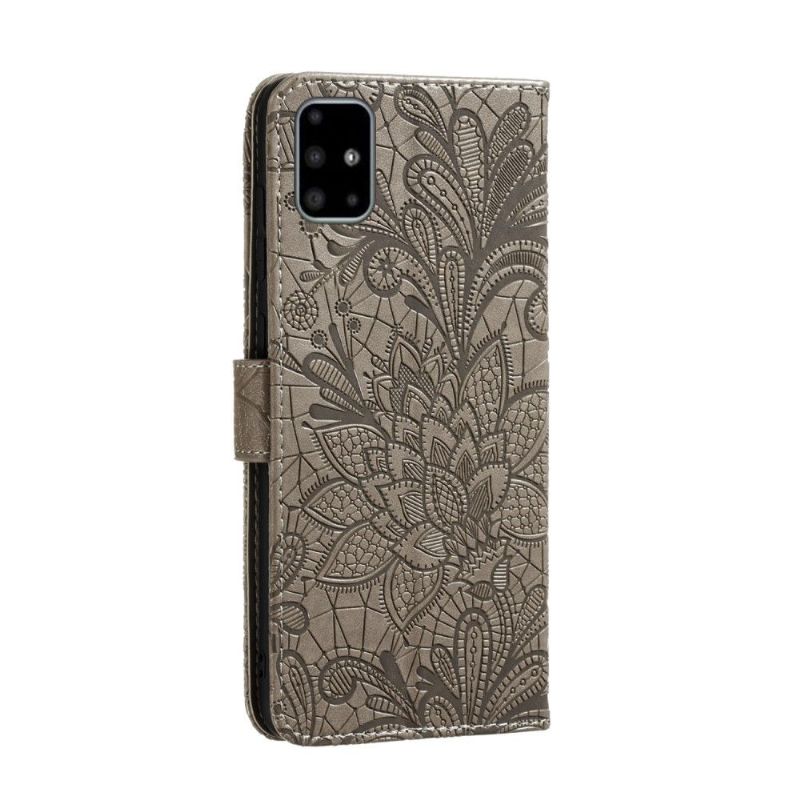 Pouzdra Na Samsung Galaxy A51 Flipové Pouzdro Styl Krajky