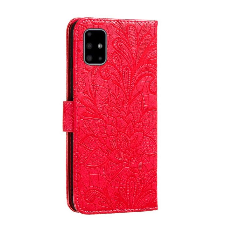 Pouzdra Na Samsung Galaxy A51 Flipové Pouzdro Styl Krajky