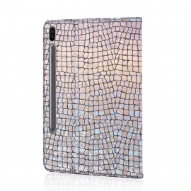 Flipové Pouzdro Na Samsung Galaxy Tab S6 Flitry S Efektem Glamour Croc