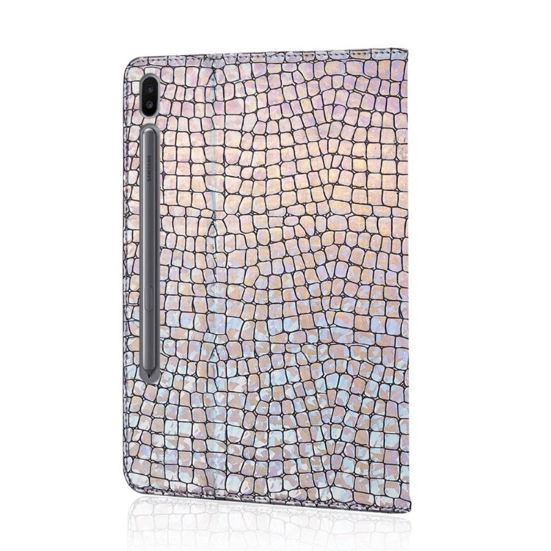 Flipové Pouzdro Na Samsung Galaxy Tab S6 Flitry S Efektem Glamour Croc