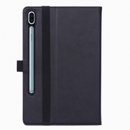 Flipové Pouzdro Na Samsung Galaxy Tab S6 Umělá Kůže S Rukojetí