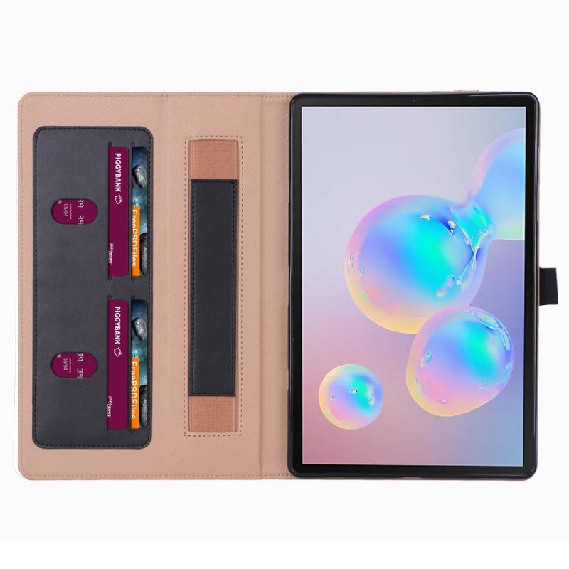 Flipové Pouzdro Na Samsung Galaxy Tab S6 Umělá Kůže S Rukojetí