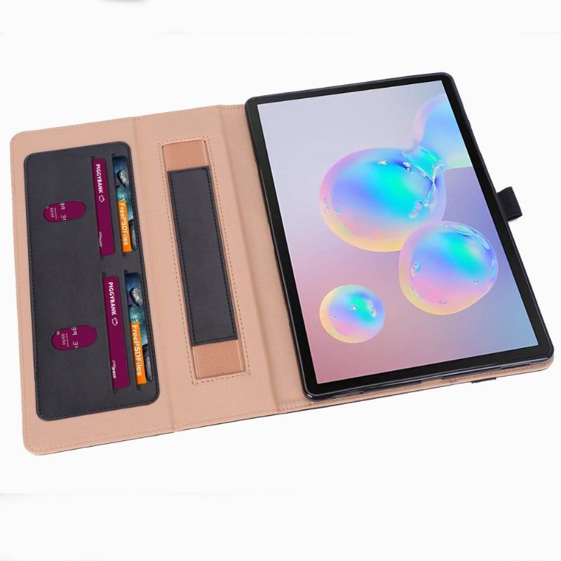 Flipové Pouzdro Na Samsung Galaxy Tab S6 Umělá Kůže S Rukojetí