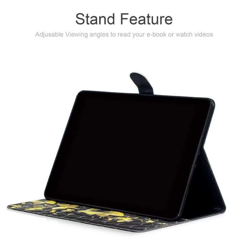 Flipové Pouzdro Na Samsung Galaxy Tab S6 Zlatí Motýli