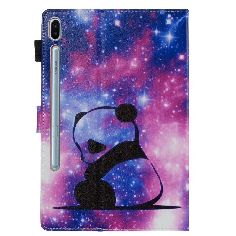 Kožené Pouzdro Folio Na Samsung Galaxy Tab S6 Snící Panda