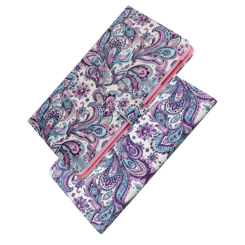 Kožené Pouzdro Na Samsung Galaxy Tab S6 Paisley Flower