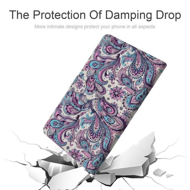 Kožené Pouzdro Na Samsung Galaxy Tab S6 Paisley Flower