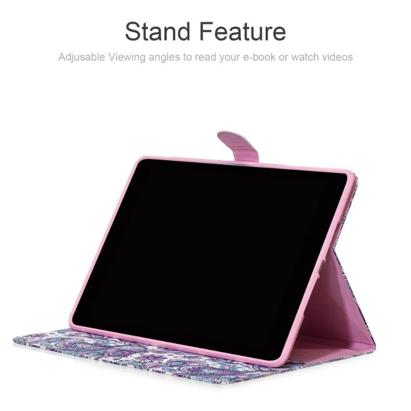 Kožené Pouzdro Na Samsung Galaxy Tab S6 Paisley Flower
