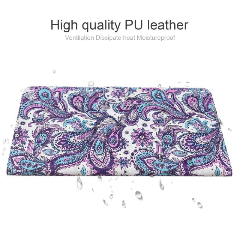 Kožené Pouzdro Na Samsung Galaxy Tab S6 Paisley Flower