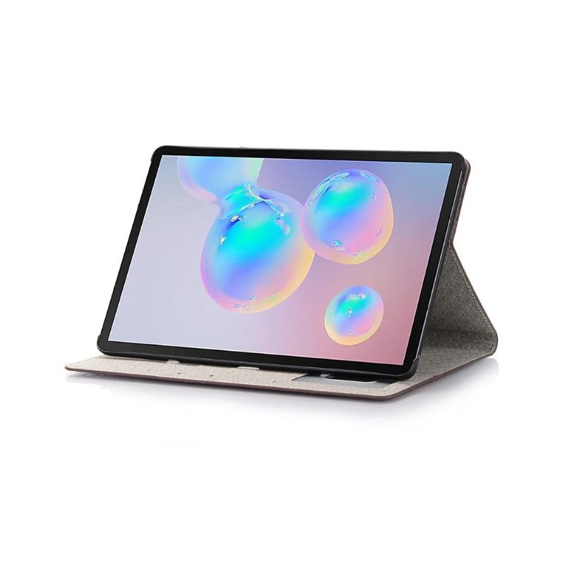 Kožené Pouzdro Na Samsung Galaxy Tab S6 Umělá Kůže S Efektem Croc
