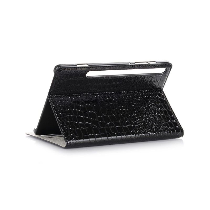 Kožené Pouzdro Na Samsung Galaxy Tab S6 Umělá Kůže S Efektem Croc