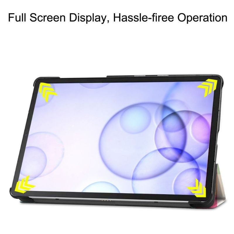 Kryt Na Samsung Galaxy Tab S6 Flipové Pouzdro Inteligentní Barevné Dlaždice