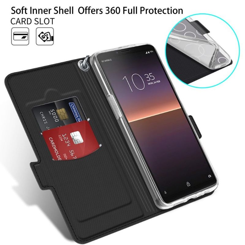 Flipové Pouzdro Na Sony Xperia 10 II Kůže Ve Stylu Victoria