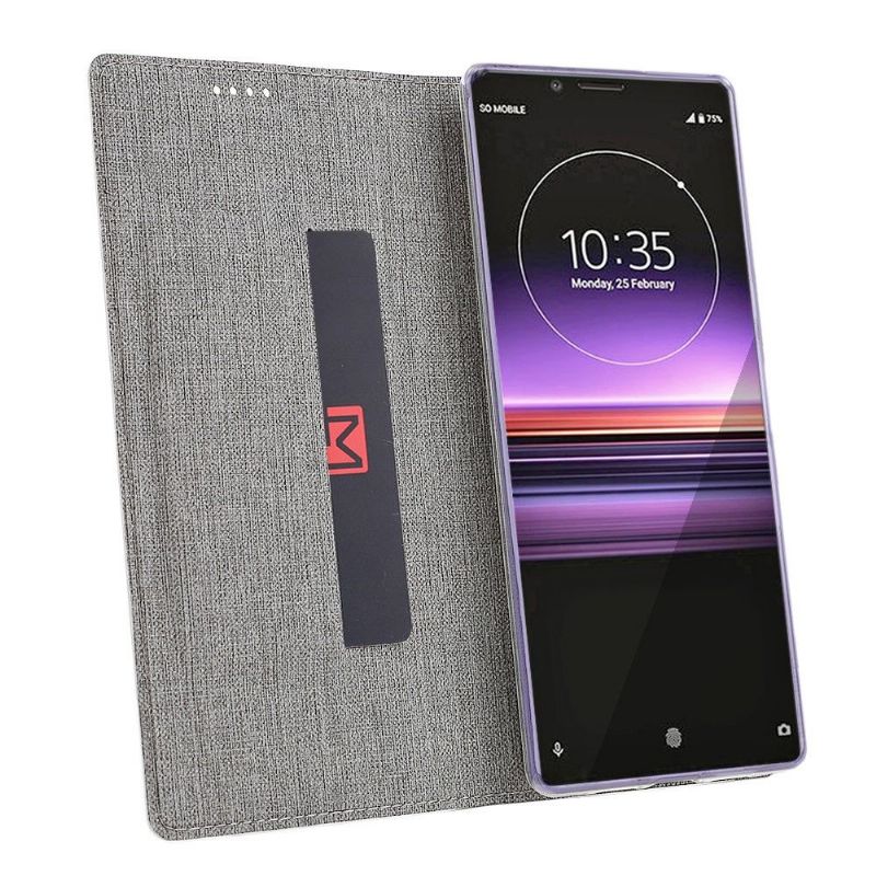 Kožené Pouzdro Na Sony Xperia 10 II Funkce Podpory Vzpěr