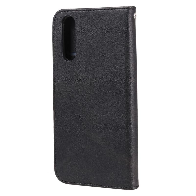 Kožené Pouzdro Na Sony Xperia 10 II Kapsa Na Zip S Koženým Efektem
