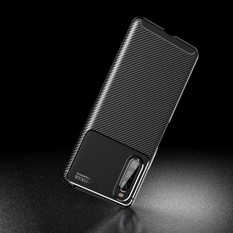 Kryt Na Sony Xperia 10 II Efekt Uhlíkových Vláken