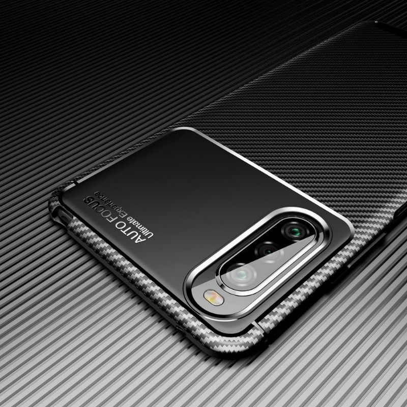 Kryt Na Sony Xperia 10 II Efekt Uhlíkových Vláken