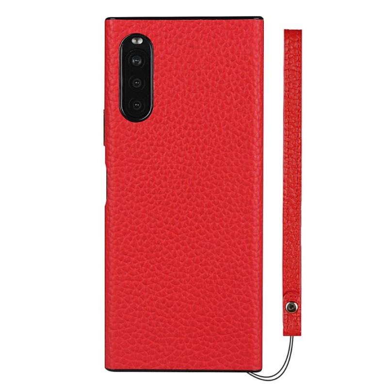Kryty Na Mobil Na Sony Xperia 10 II Kožený Efekt S Páskem