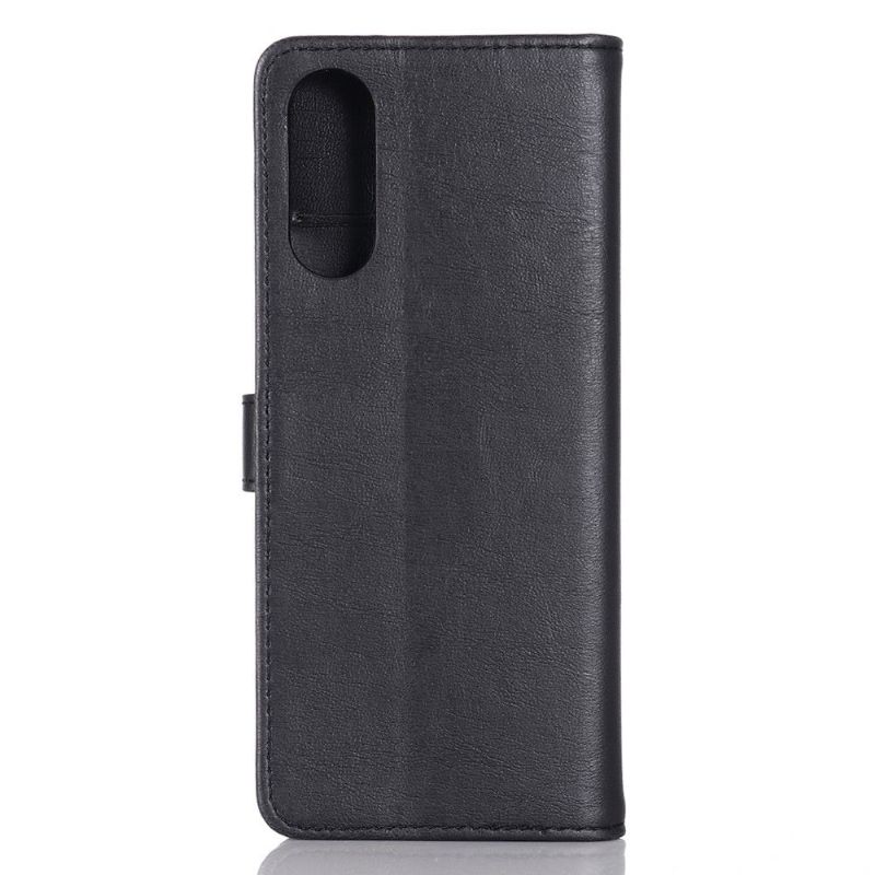 Pouzdra Na Sony Xperia 10 II Flipové Pouzdro Efekt Retro Kůže